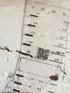 Mesure largeur fissure avec fissuromètre