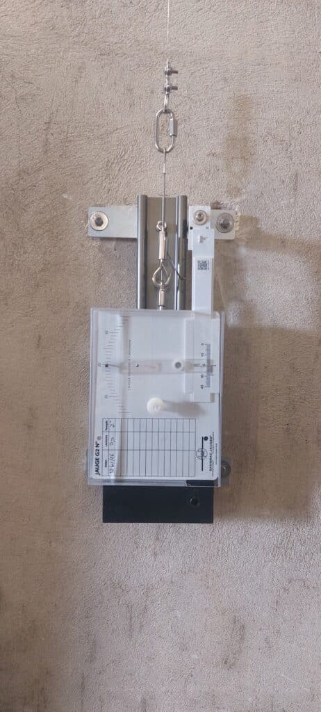 Installation G20 extensomètre mécanique