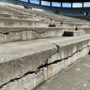 Illustration fissure gradin