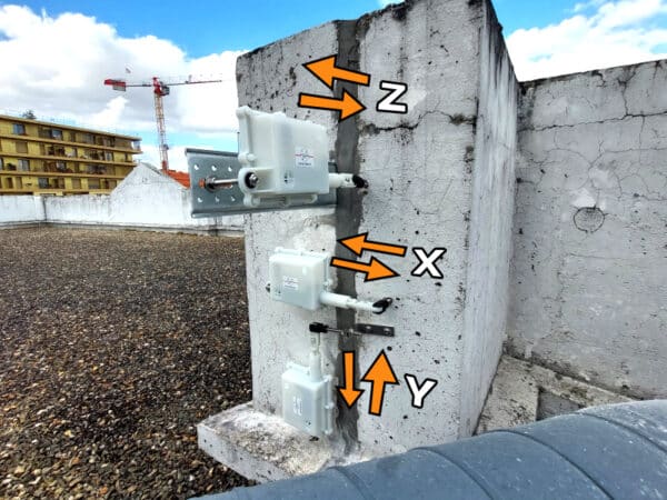 Kit suivi fissure à distance sur 3 axes