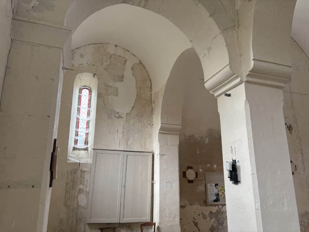 Extensomètre / Convergencemètre R20 dans une église