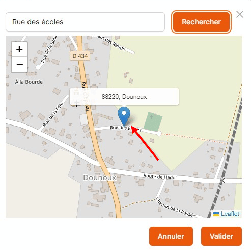 création lieu