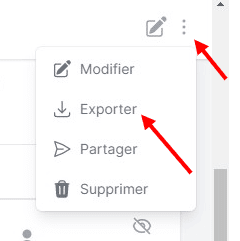 exporter données
