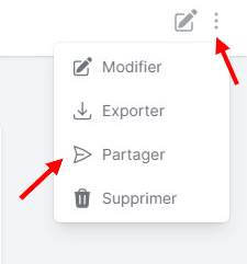 partager un rapport